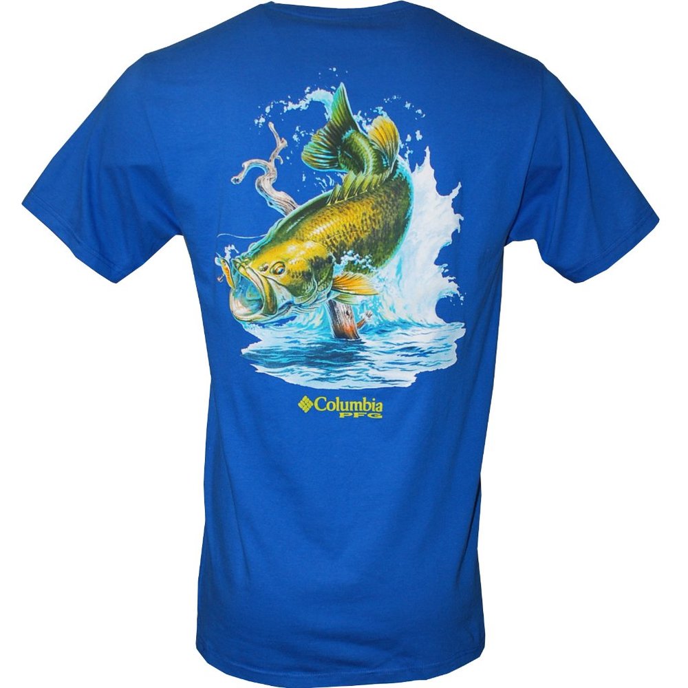 Columbia PFG Risk Runner Graphic T-Shirt, Blue